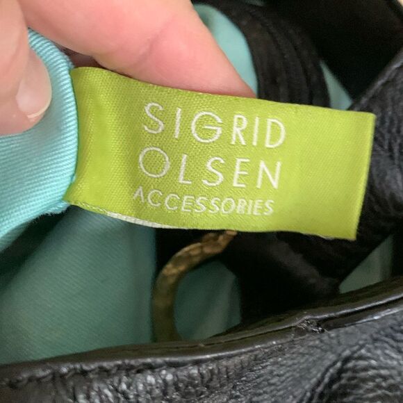 Sigrid Olsen soft leather Bag with straps for a short shoulder bag or as handbag - Picture 4 of 13